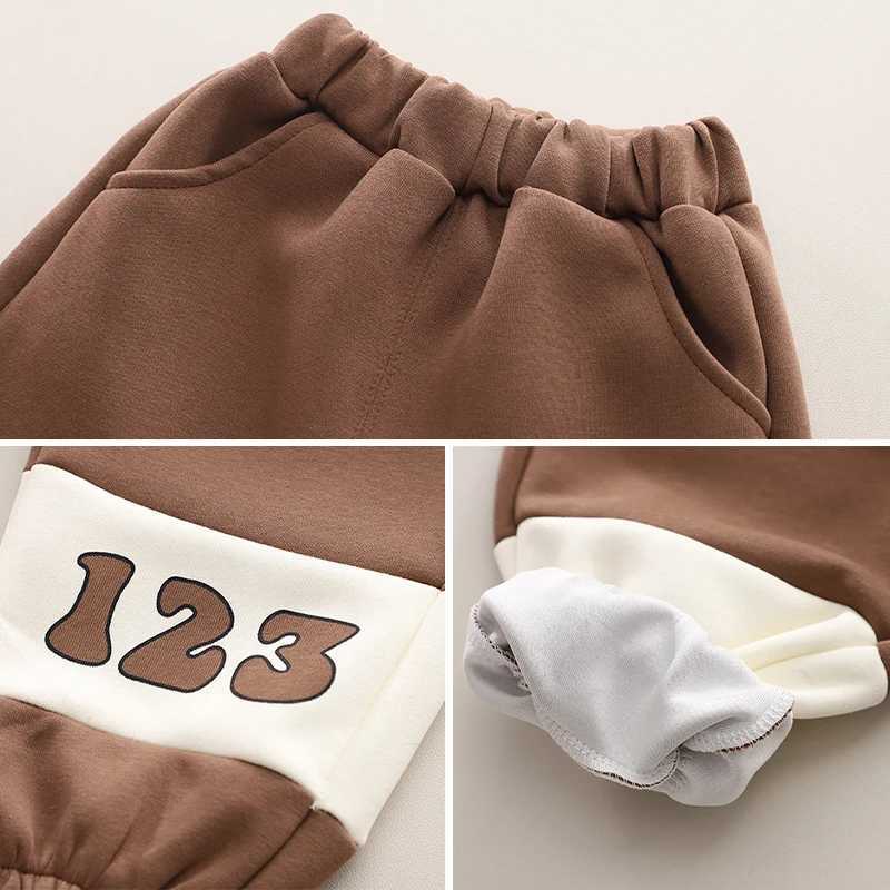 Clothing Sets 1-5 Years Spring Autumn Baby Boys Clothing Set Cotton Letter ABC Sweatshirt + Pants 2Pcs Suit For Kids Children Sport Outfits H241126