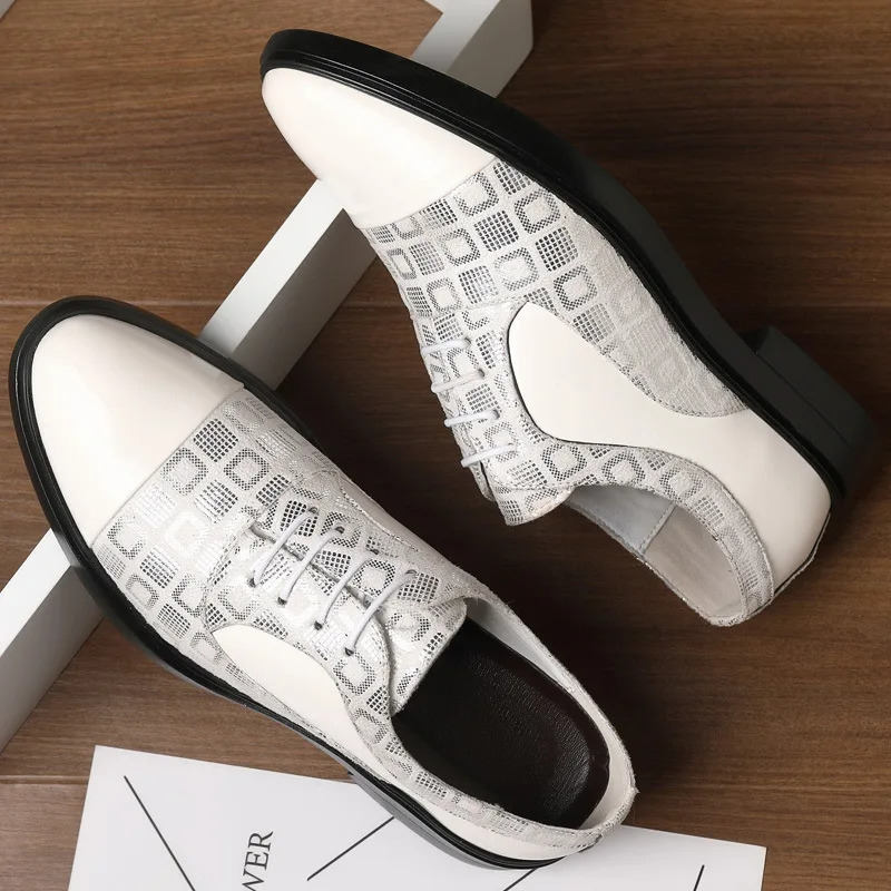 Dress Shoes for Men Spring Autumn Fashion Formal Suit Shoes Man PU Leather Wedding Party Style Susiness Shoes 241126