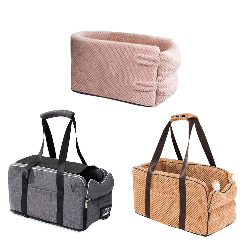 Pet Supplies Car Central Control Console Pet Nest Seat Portable Car Armrest Small Dog Cat Booster Travel Carrier