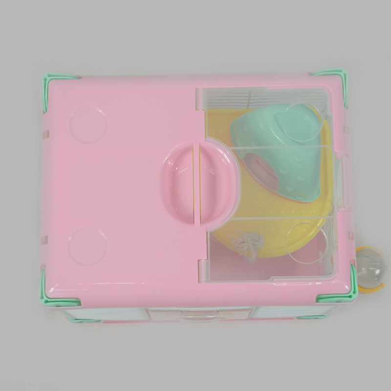 Tiny plastic Little Prince Hamster cage Pink hamster House is suitable for domestication