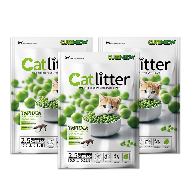Customizable Plant Cat Sand Tapioca Cassava Cat Litter