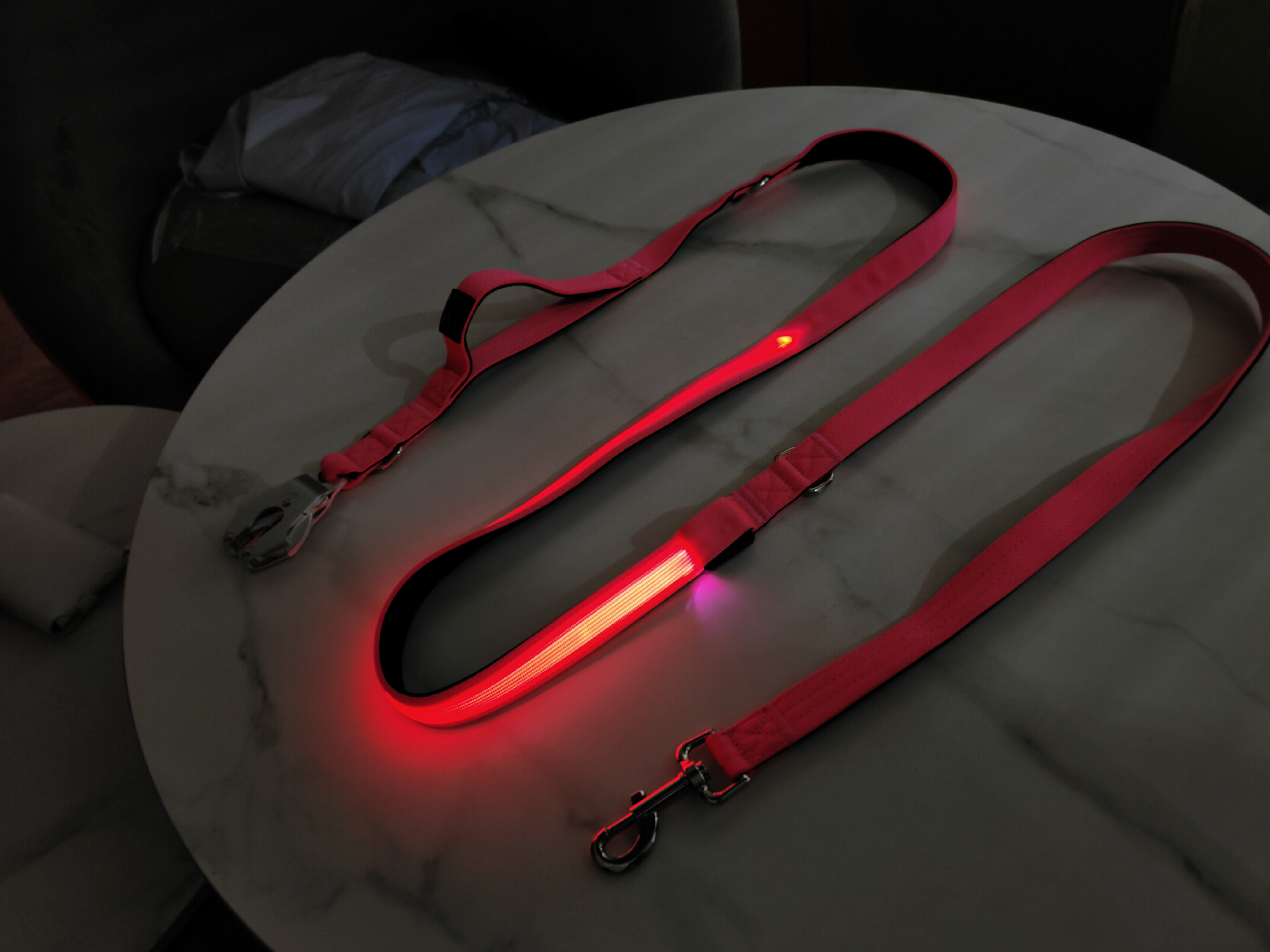 led lighting pet dog collar Hundehalsband led light up dog led collar and leash set for night walking