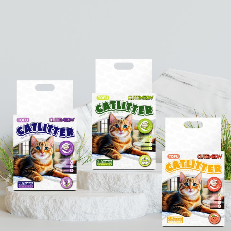 Degradable Flushable Cat litter Tofu Catlitter Cat Litter