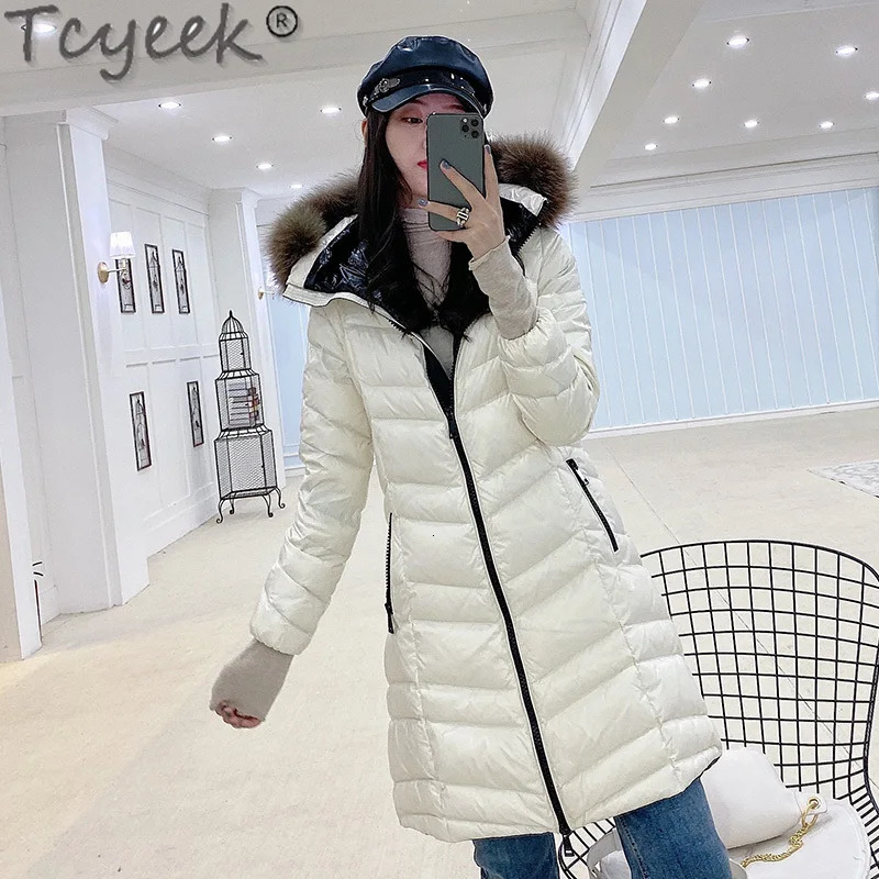 Fox Fur Hooded Womens Winter Down Jacket Womens Parkas Thick Warm Down Jacket Womens Mujeres Abrigos 8115 241121