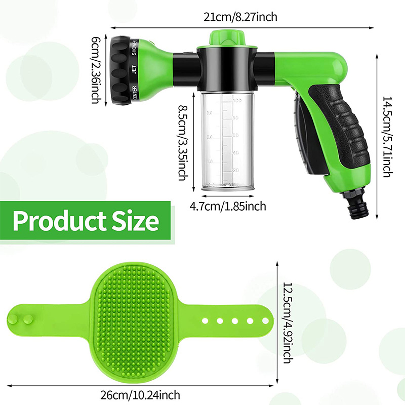 Pet Wash Bath Rubber Brush Water Sprayer Scrubber Tool Dog Cleaning Comb Spray Foamer Wash Bath Shower Massage Dog Accessories