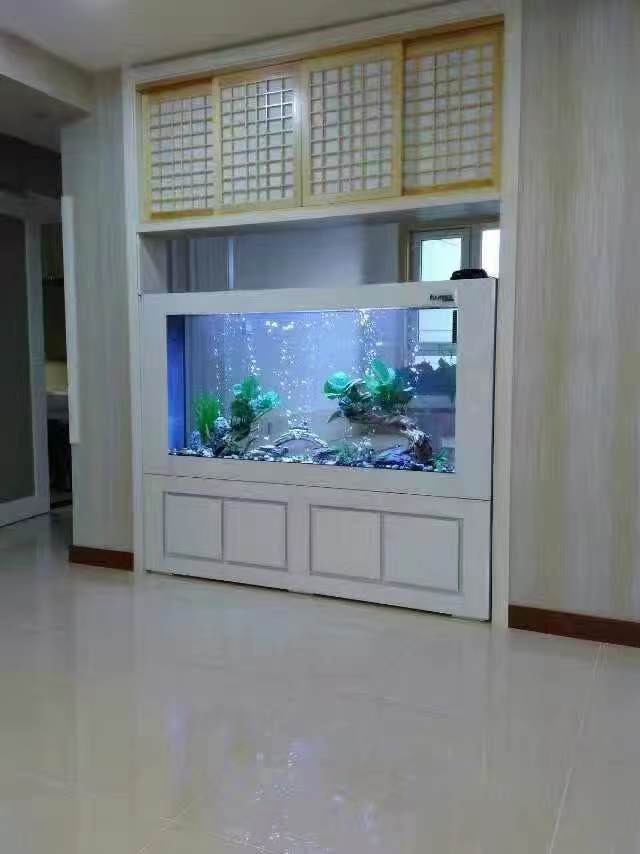 Cylinder Fish Tank Acrylic Light Led Large Glass Lighting Air Pump For Water 30 To 100 Gallon Aquarium Tank