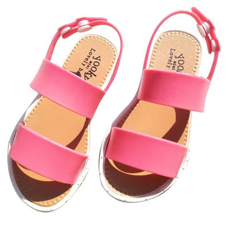 3-7 Years Old Summer Fashion Shoes Girl Shoes European Style Sandals Kids Rubber Sandals Shoes PVC Leather Kids Sandals New