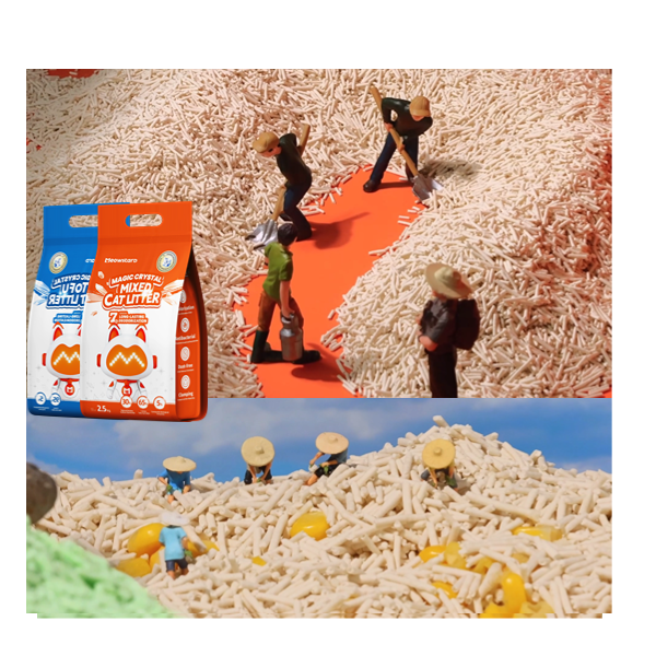 Hot Sell Natural Fragrance Eco-friendly Factory 100% Natural Clumping Tofu Cat Litter Scented
