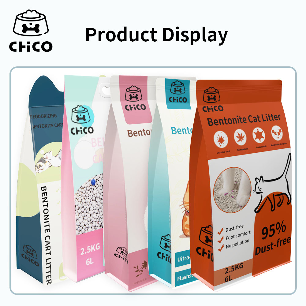 Free Sample Free Custom Green Tea Flavor Ball Shape Bentonite Cat Litter