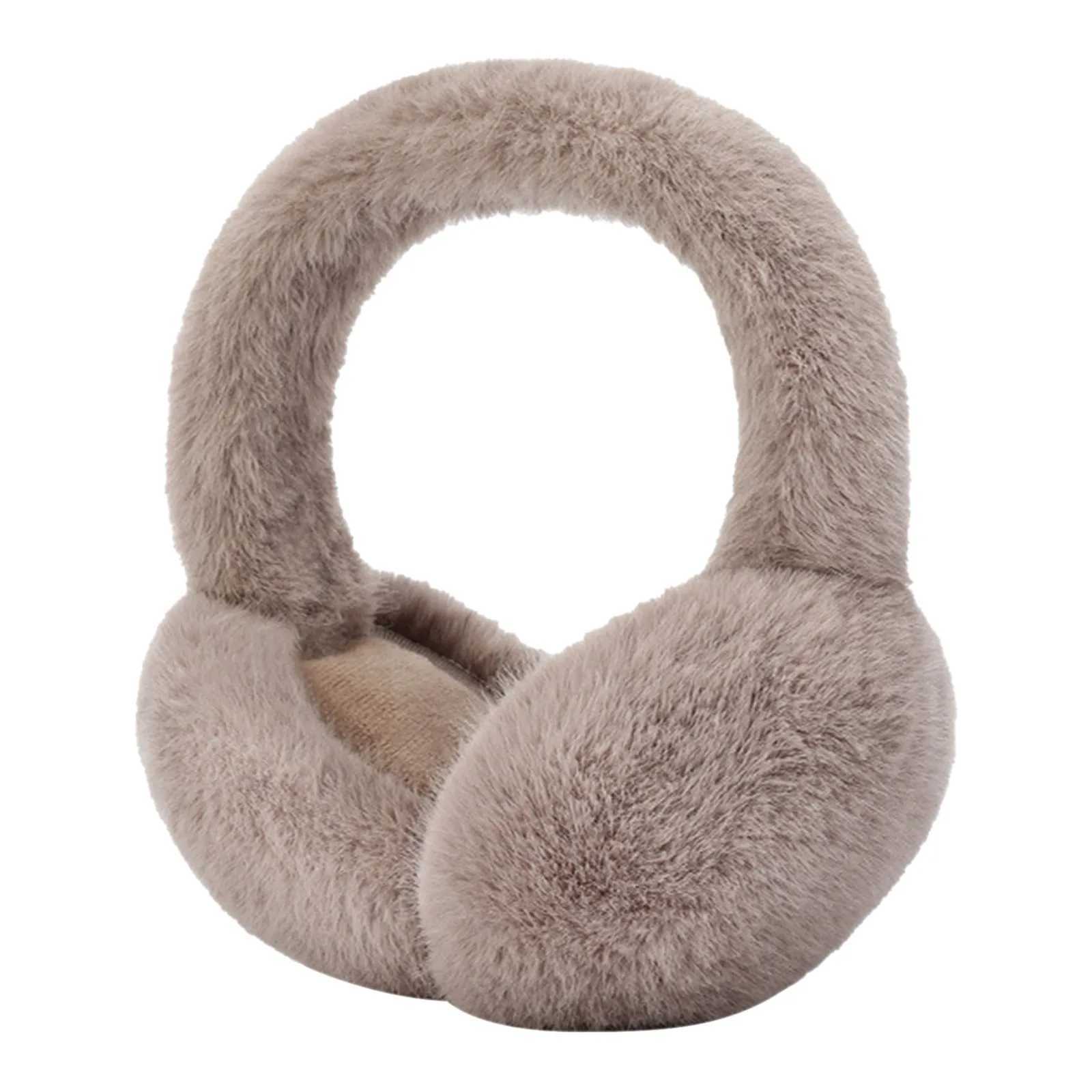 Soft Plush Foldable Ear Warmer Winter Warm Earmuffs Fashion Ear Cover Outdoor Cold Protection Solid Color Ear-Muffs AccoriesXJ241126