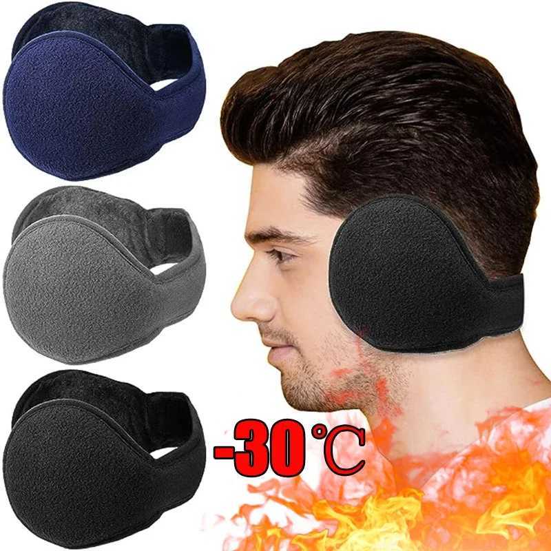 Soft plush thick ear warmers for women and men fashionable winter earmuffs solid color earmuffs outdoor protective earmuffs W241126