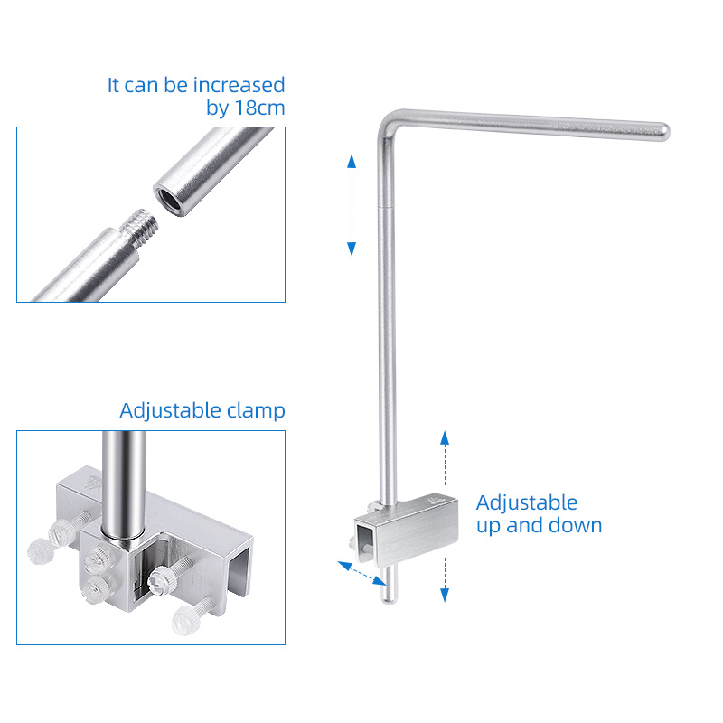 WEEKAQUA aquariums accessoires DJ-S-20S-D0 Adjustable DIY Aluminium Alloy Aquarium Light Stand