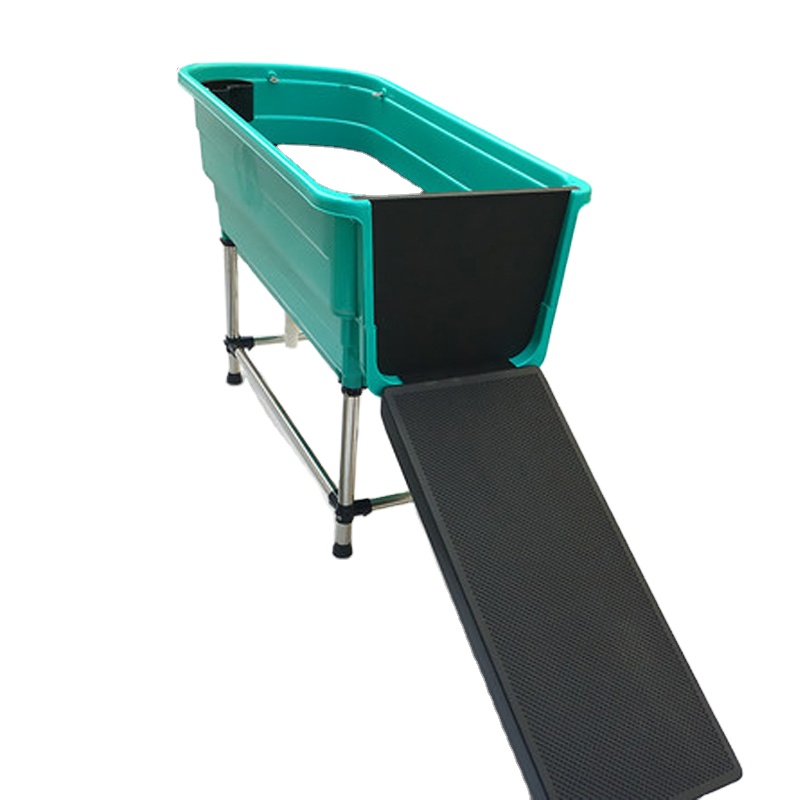 Movable Platform Detachable and Skidproof Pet Grooming Plastic Dog Bath Tubs