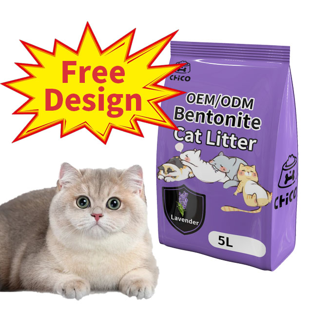 Factory Wholesale Low Dust Kitty Pet Cat Sand Litter Strong Clumping Bentonite Cat Litter