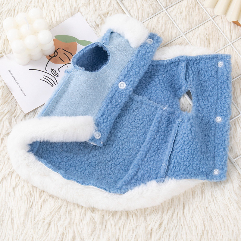 Autumn Winter Thickening chamois lamb wool Vest for Small Dogs Puppy T-Shirt Fleece Pullover Pet Clothing