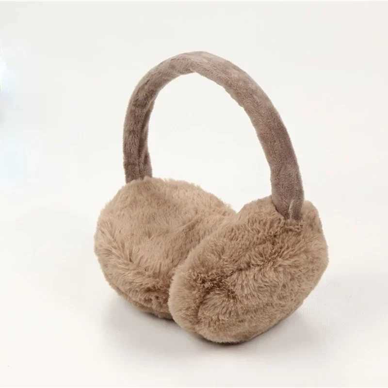 Soft plush earmuffs warm winter foldable earmuffs suitable for women fashionable sturdy earmuffs outdoor antifreeze earmuffs W241126