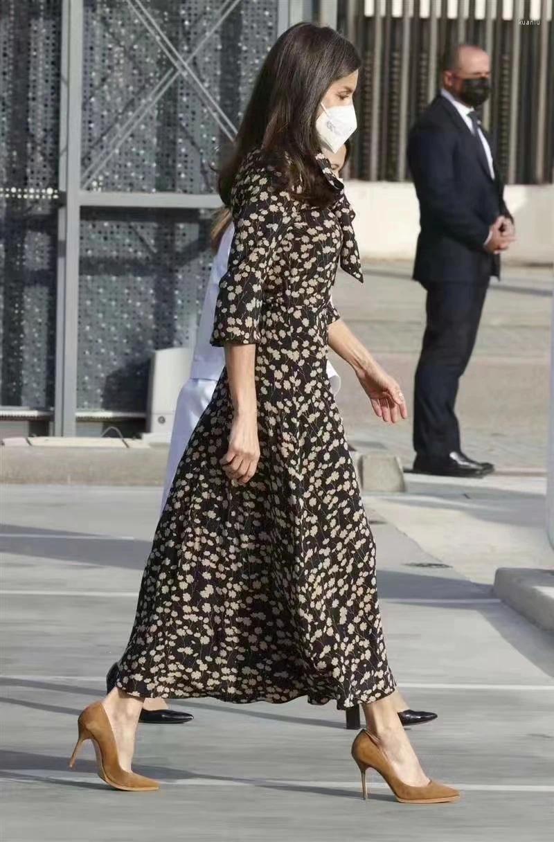 Casual Dresses Elegant For Women Polyester Printing Lace-up O-neck Fashion Club Party Summer