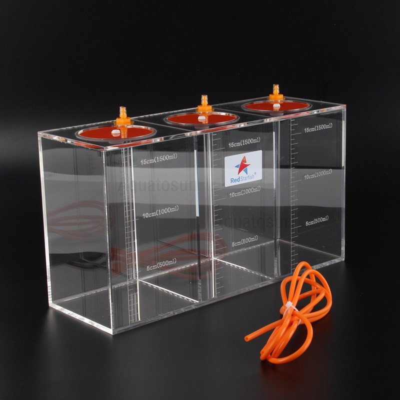 Red Starfish Dosing Pump Scale Liquid Storage Bucket with Scale 2.5 Liters