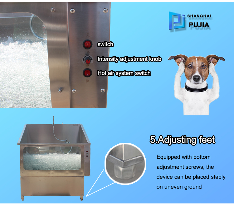 Stainless steel pet bathtub dog washing station High Quality Grooming Tools cleaning Sliding door convenient