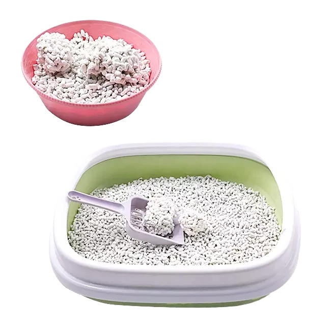 Eco Friendly Paper Cat Sand Natural Biodegradable Flushable Clumping Paper Cat Litter