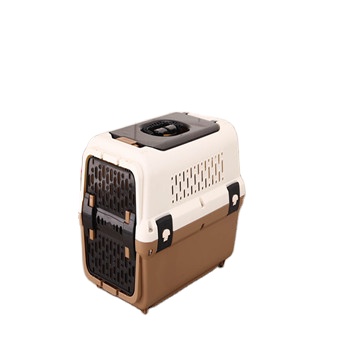 Pink pet dog carrier bag box