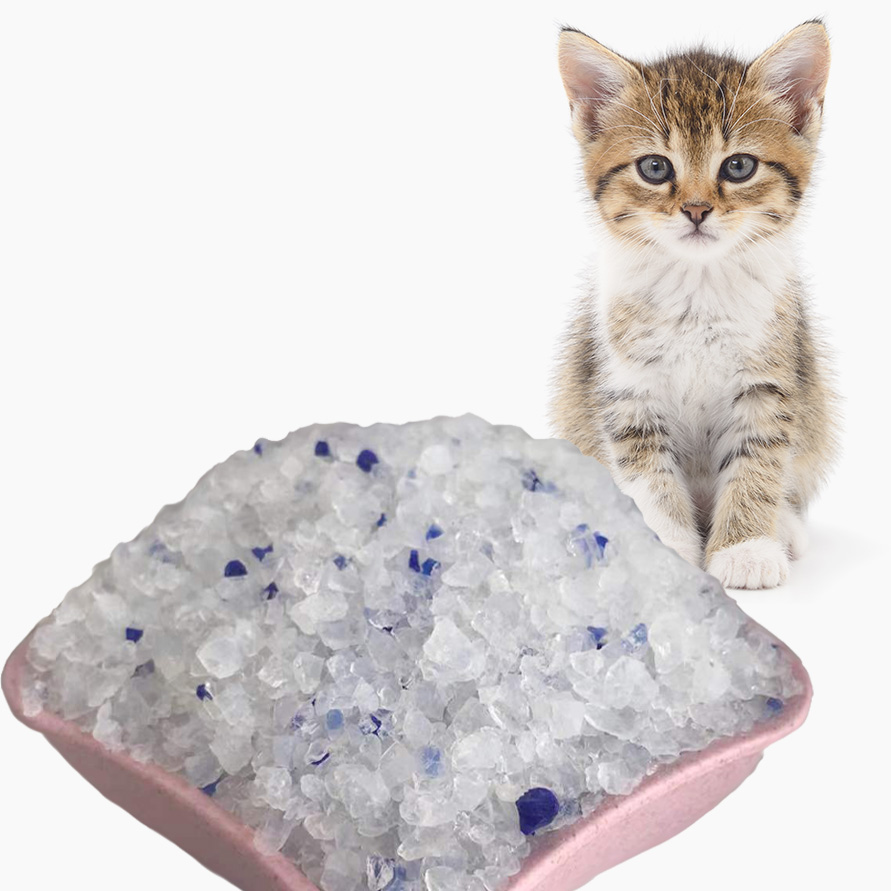 no clumping superior odor control indicator health care monitoring PH indicator Dust Free Silica Gel Crystal Cat Litter