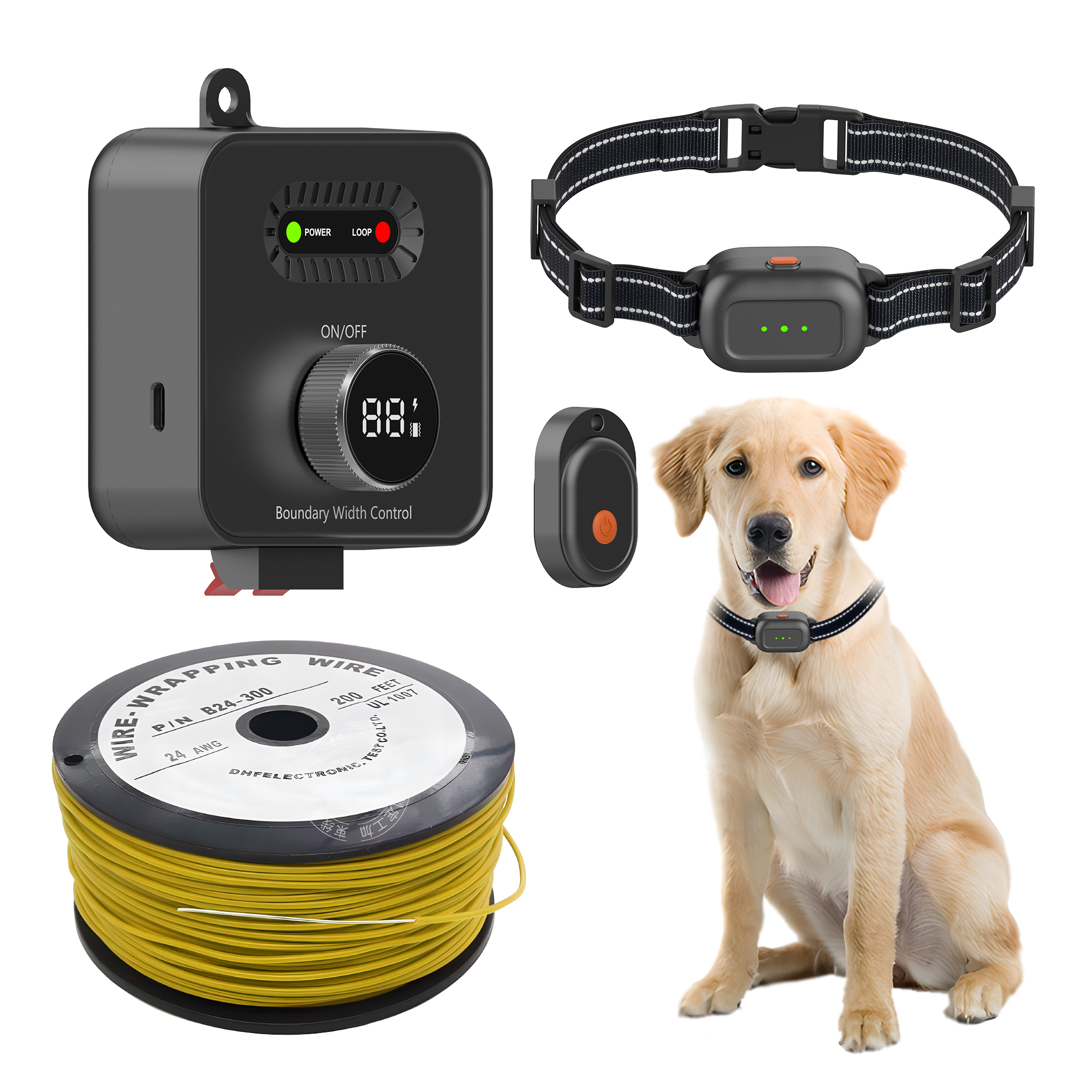 Buried Wire Dog training Underground Portable Dog Shock Collar Pet Fence System Wireless Electric Pet Dog In-ground Fence