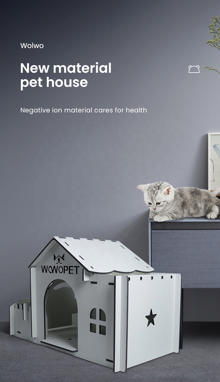 2021 Modern Animal Cage Solid Opening Roof Dog House for Small Pet House