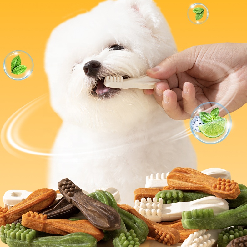 Wholesale bulk dog food care dog toothbrush treats pet stick food dog chew Pet snacks