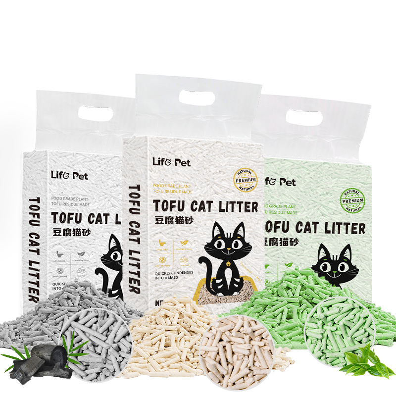 Custom Logo OEM ODM Tofu Cat Litter Products Cat Litter No Dust Clumping With Scent
