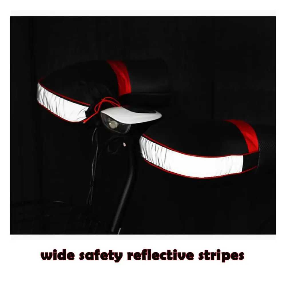Motorcycle Handlebar Gloves Waterproof Windproof Winter Warm Gloves Motor Scooter Electric Vehicles Reflective Motocycle Gloves S25118{category}