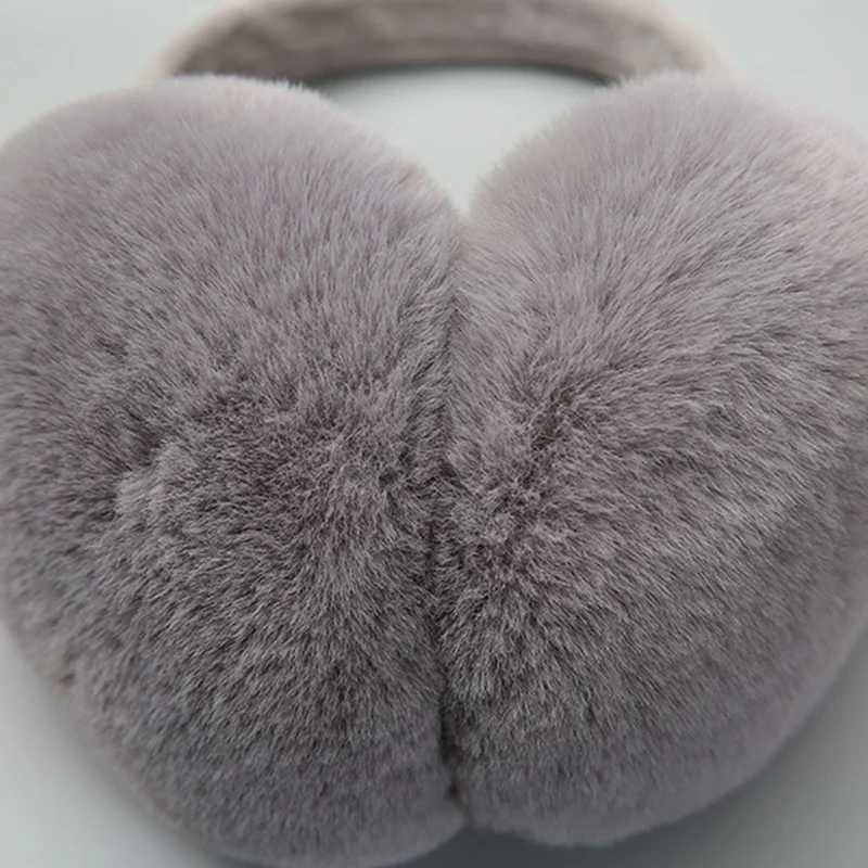 Hot Foldable Plush Earmuffs Fur Headphones Earmuff Ladies Autumn And Winter Ear Cover Russia Winter Fur Earl Girl Cute Ear BagXJ241126