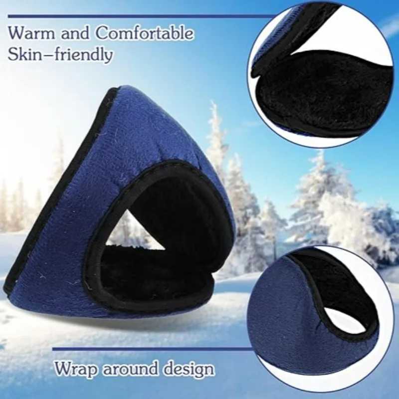 Winter anti cold and warm earmuffs flannel thick earmuffs for convenient anti freezing plush earmuffs for outdoor sports soft and hot earmuffs W241126