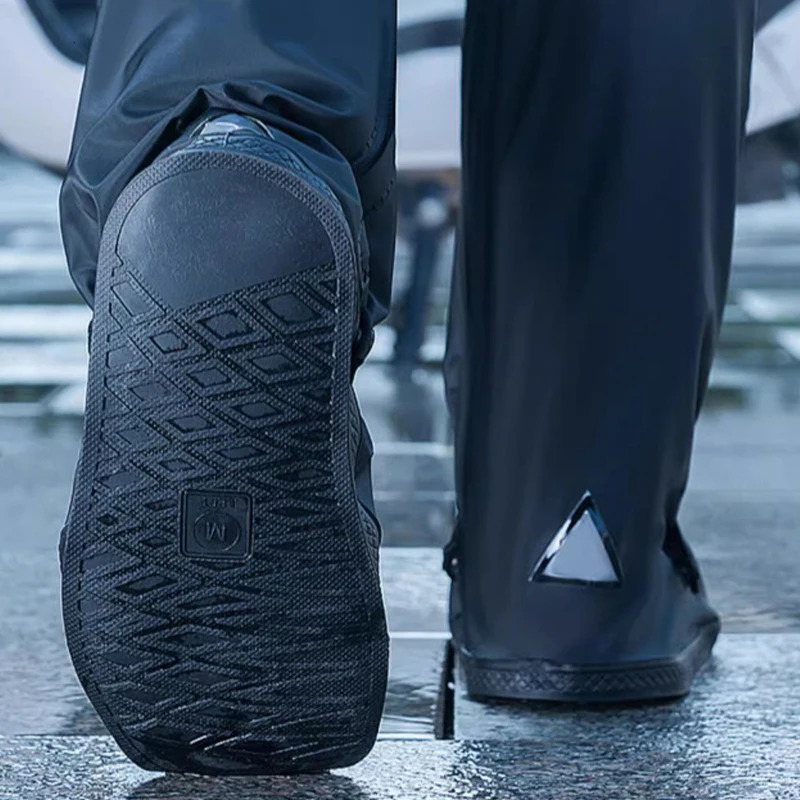 Reusable motorcycle scooter dirt bike rain shoe cover anti slip boot cover neutral bike shoe protector suitable for rainy days 241126