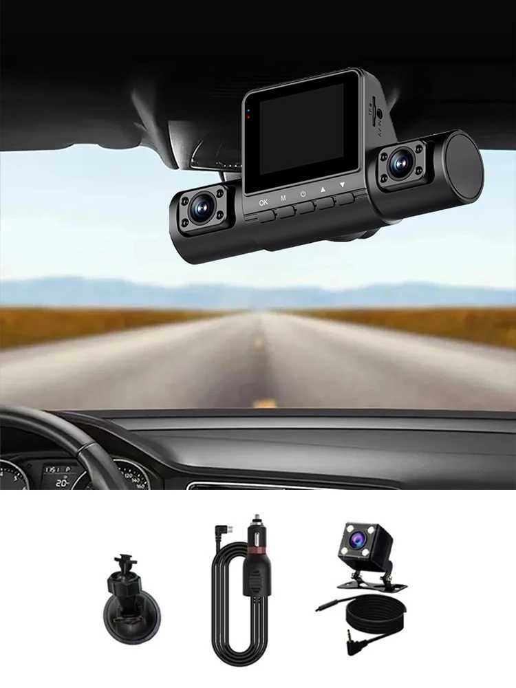 car dvr 1 PCS Dash Cam 4Channel 1080P Driving Recorder HD1080P Front Inside Rear View Infrared Night Vision Car Charge Rrsing Camera Z250509