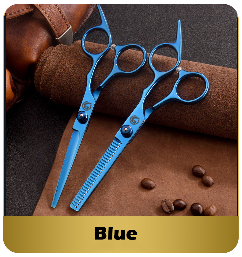 Pet Grooming Scissors Stainless Steel Cats and Dogs Hair Seam Scissors Up and Down Curved Scissors Sharp Haircut Pet Tool Set