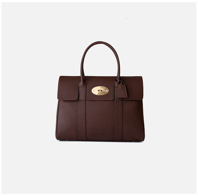Genuine Leather Tote Layer Cowhide Handbag Winter Top Handle Commute Ladies Handbags Fashion Big Women Bag