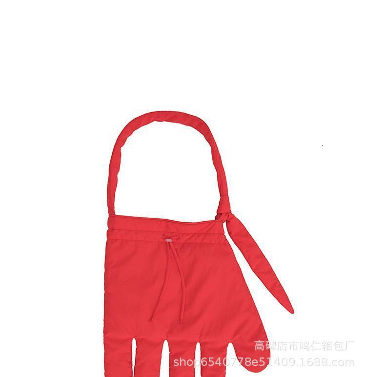 2025S designer Personalized design oversized bag old style reprint red nylon tooling big gloves messenger bag shoulder bag tote bag