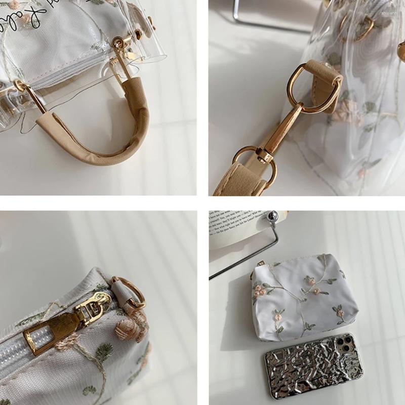 2025 NEW Shoulder Bags Transparent PVC Female Messenger Small Top-Handle Summer Clear Jelly Chain Handbags Ladies Crossbody zhanyishengli