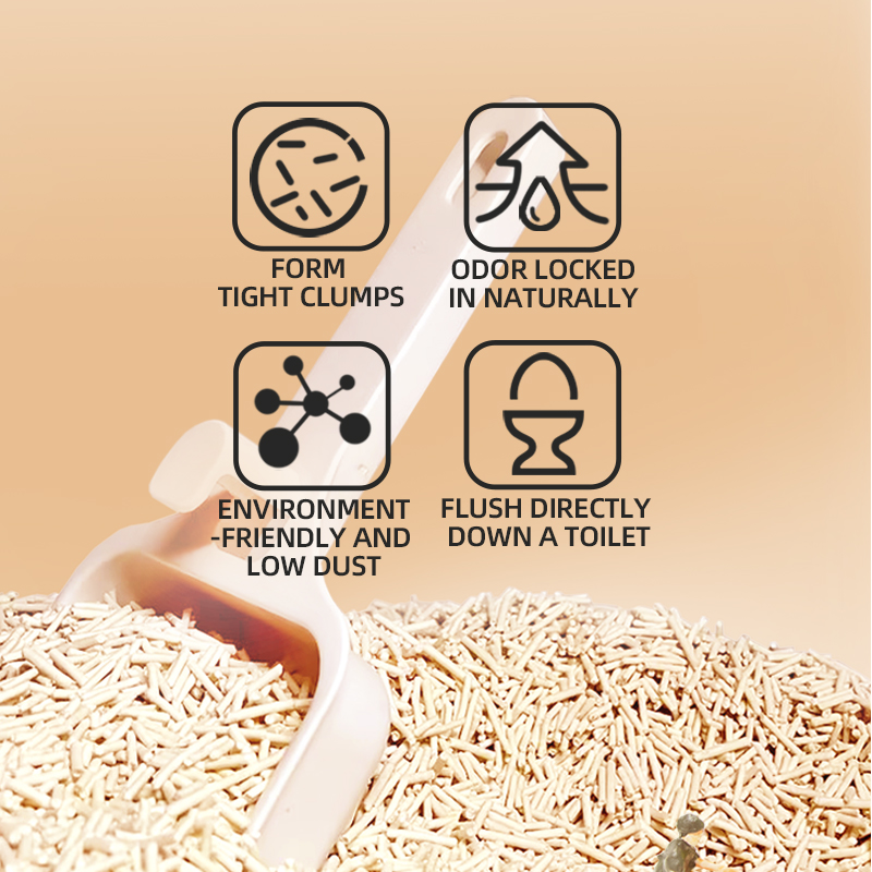 Clumping Flushable Tofu Cat Litter Plant Fiber Cat Litter With Various Styles Of Pet Bentonite Tofu Cat Litter Oem