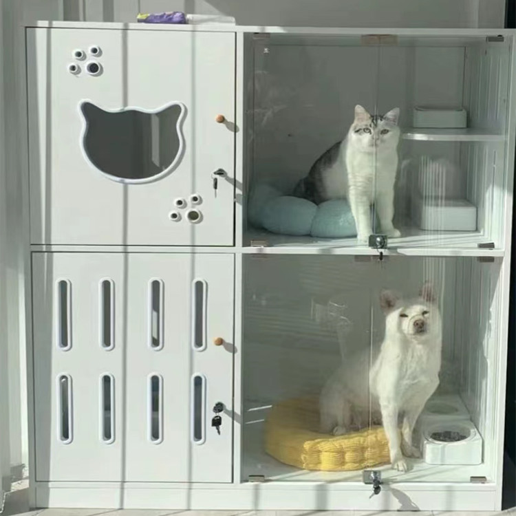 Factory sale directly Bespoke size & color Cat Doggie Pet Vet Use Treating Crate Cage Pet Store Fostering Cage Villa House