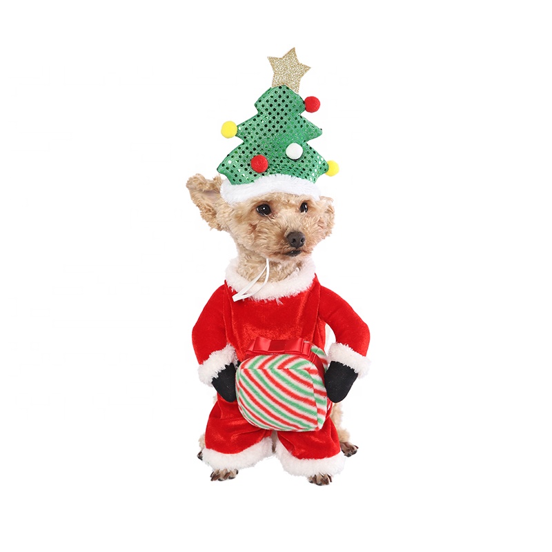 Christmas Festival Clothing Accessories Green Red Cat Dog Christmas Pet Hat