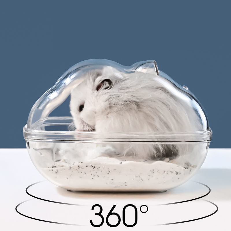 Wholesale Splash-Proof Pet Sand Bath Container Large Hamster Toilet Hamster Bathroom Toilet For Small Animals