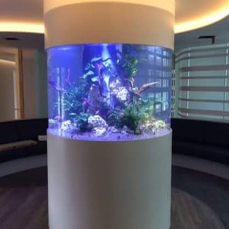 Hot sale factory wholesale direct price Large Cylinder Acrylic Fish Aquarium For Sale