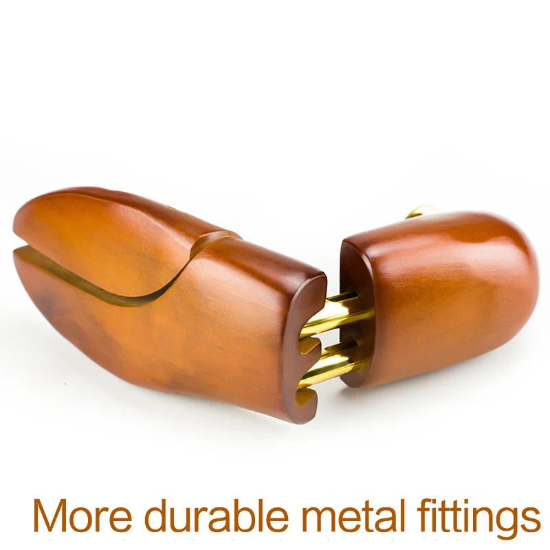1 pair of ancient grid tree adjustable shoe tree solid wood mens shoes support knob shoe shape womens shoes care stretching forming machine 241126