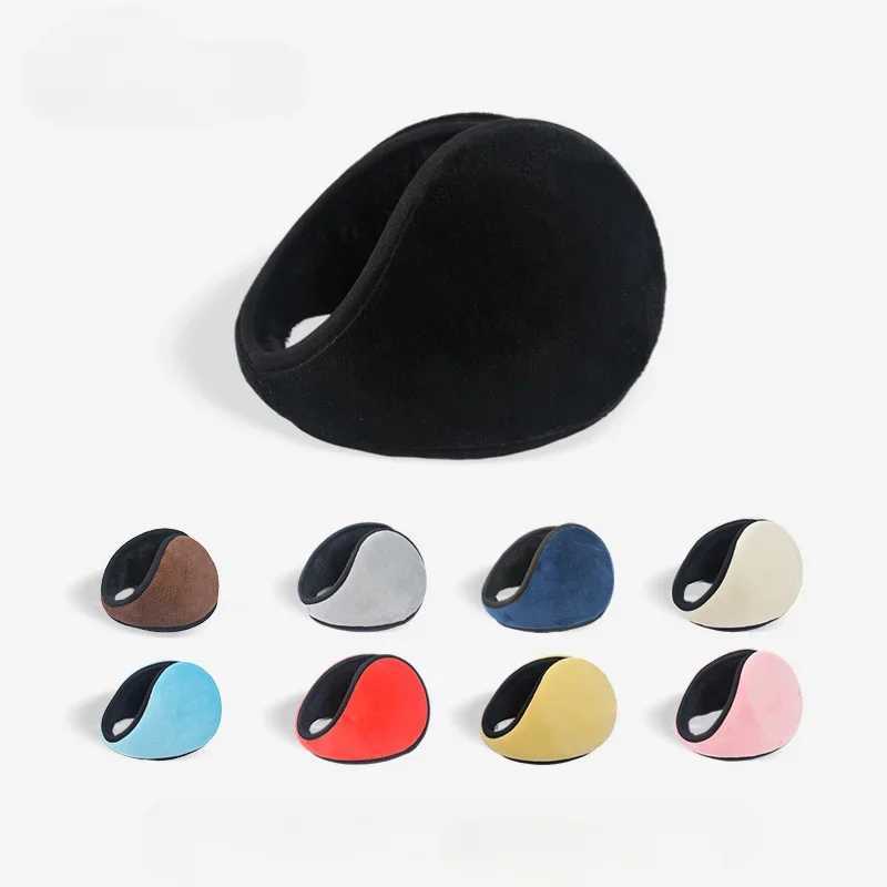 Soft Earmuffs Women Men Ear Cover Protector Thicken Plush Winter Warm Mens Solid Fleece Earmuff Warmer parel AccoriesXJ241126