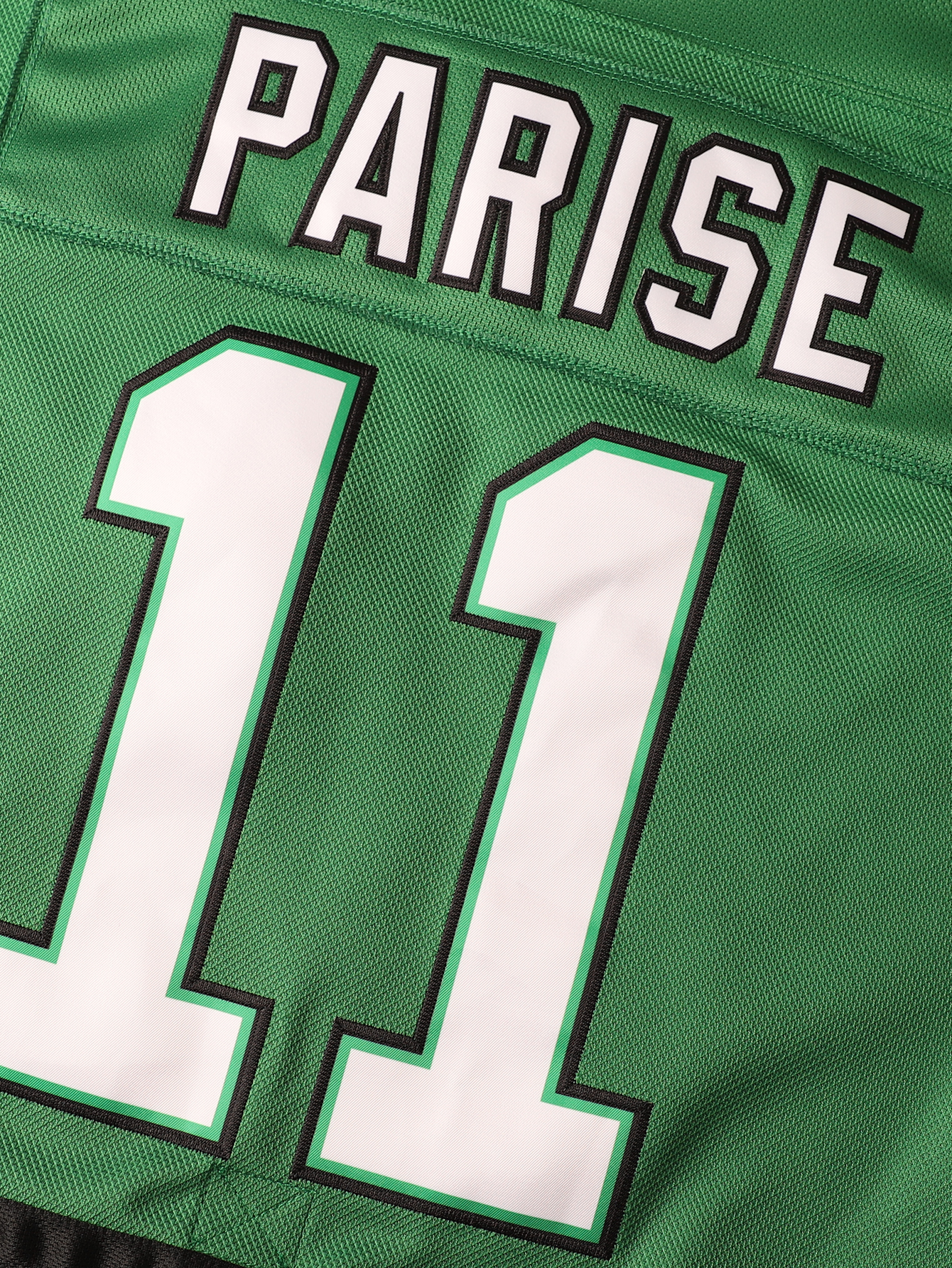 Men #11 PARISE NORTH Fighting Home DAKOTA College Hockey Jersey Embroidered Polyester Ice Hockey Jersey Green Size S-XXXL IN STOCK