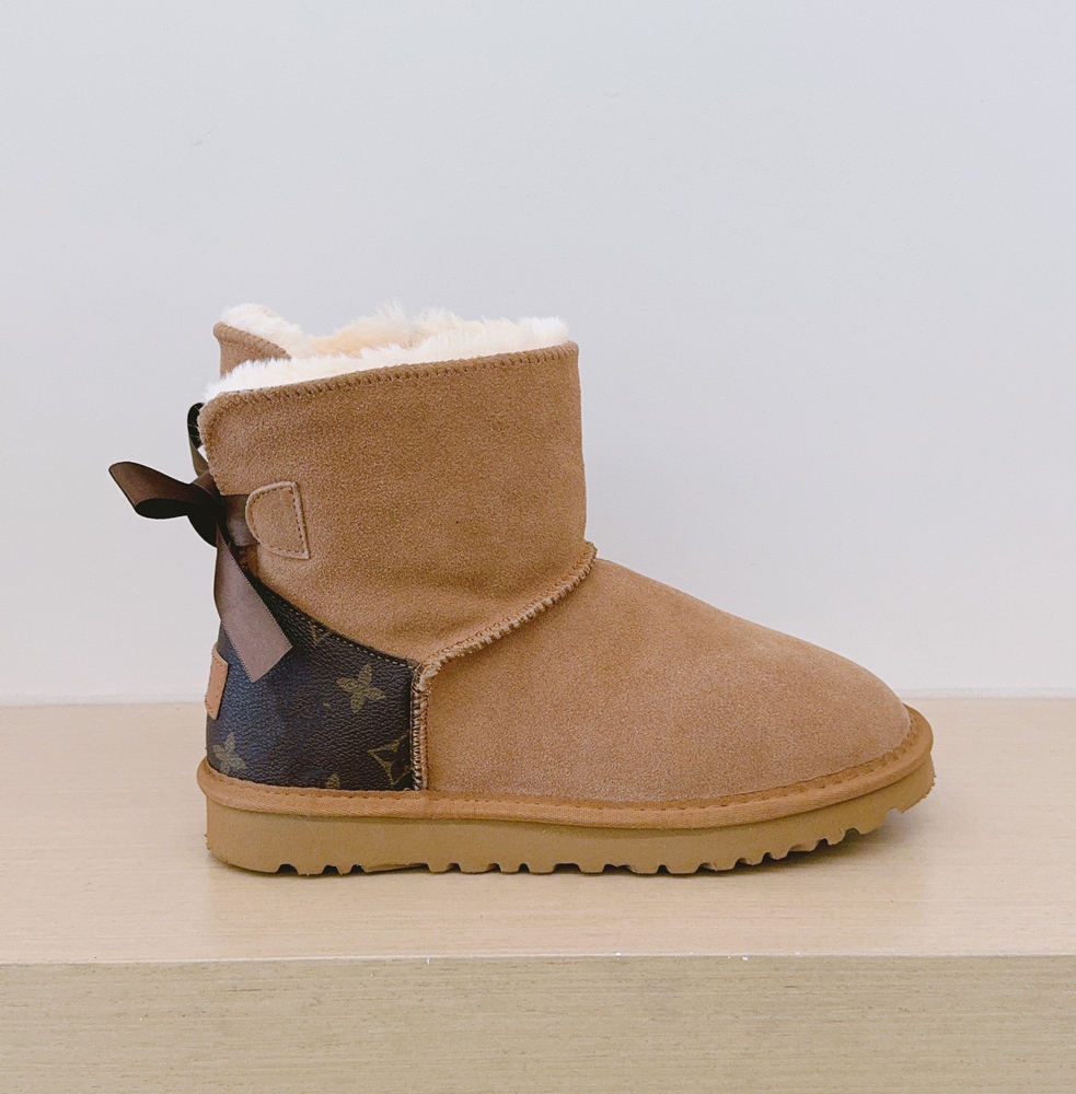 New Kids Boy girl children Mini snow boots Sheepskin Plush fur Aus short G5281 Ankle Soft comfortable keep warm boots with card dustbag Beautiful gifts