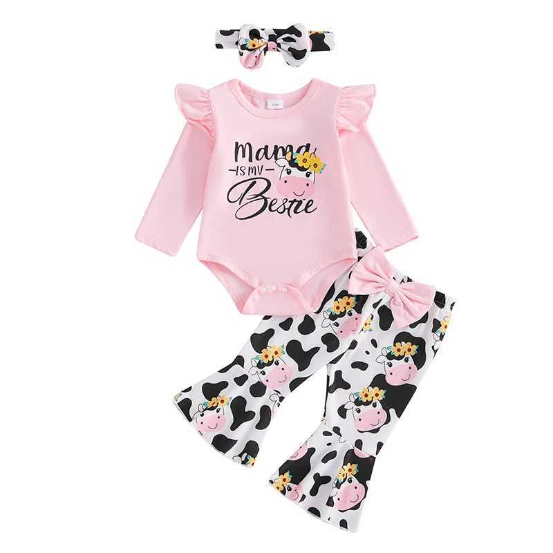 Clothing Sets Toddler Girls Winter Outfit Cute Bear Ear Hoodie with Polka Dot Leggings and Matching Headband Clothing Set H241126