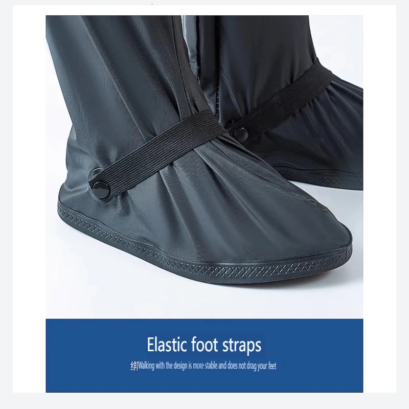 Reusable motorcycle scooter dirt bike rain shoe cover anti slip boot cover neutral bike shoe protector suitable for rainy days 241126